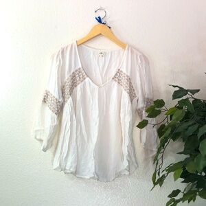 O’Neill White Bell Sleeve Top